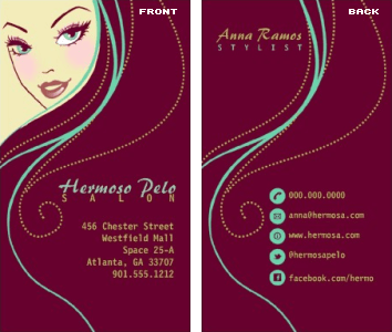 stylist business cards