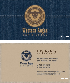Restaurant Business Card Vizons Design Restaurant Business Card