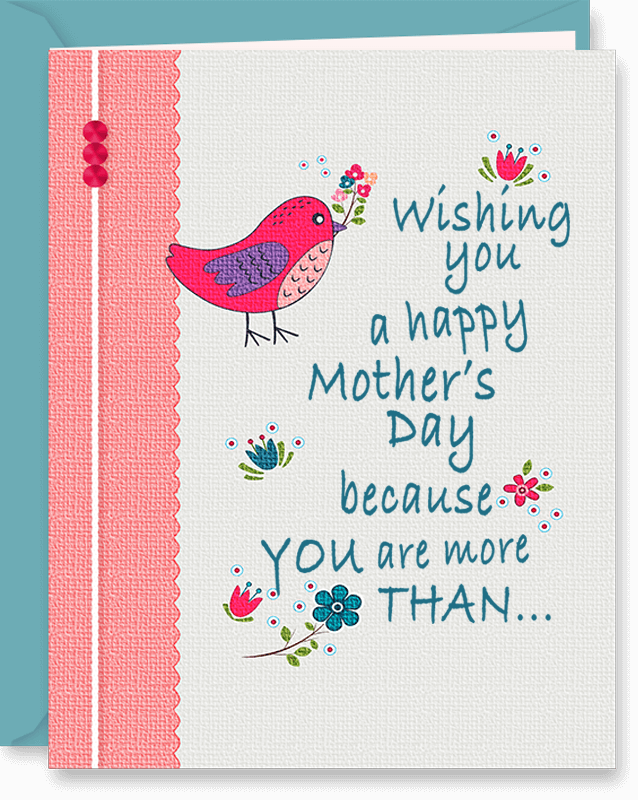 More Than Just A Sister Mother's Day Card