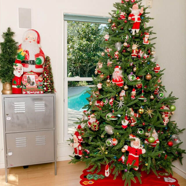 Christmas Tree Decorations Ideas, Vintage Santas