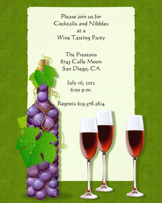 Wine Party Invitations