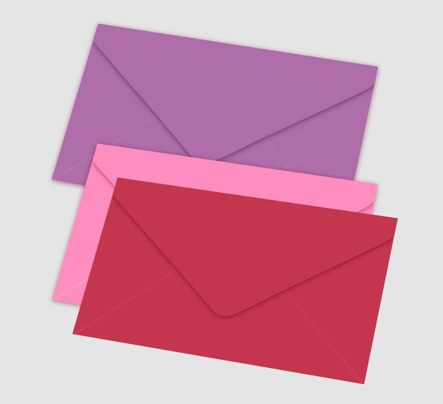 Personalized Stationery Colored Envelopes