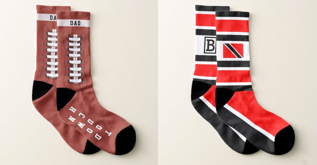 Personalized Father's Day Gift Ideas-Football Socks