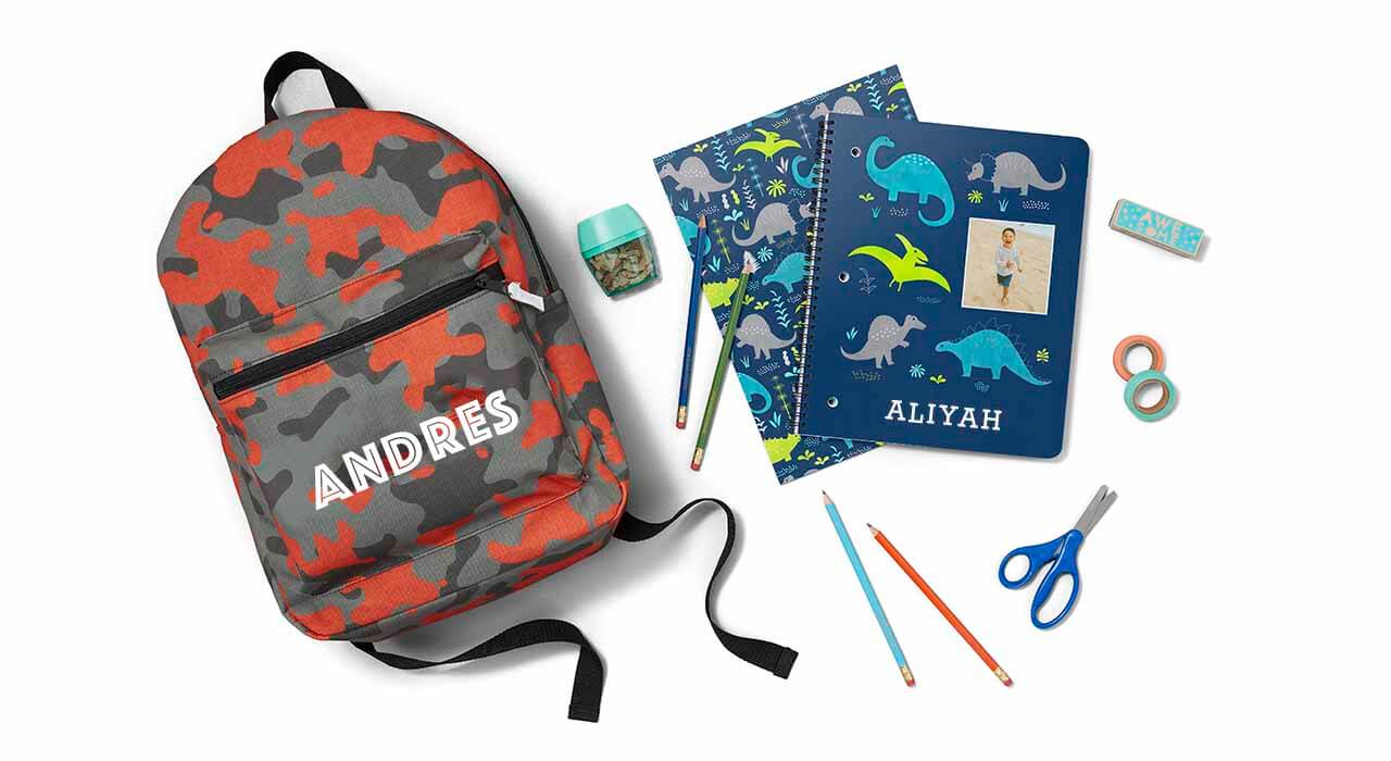 Personalized Back To School Gifts - Backpacks and Folders