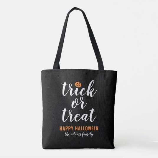 Use Trick or Treat Bags During COVID