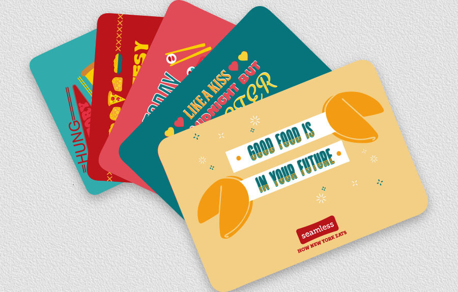 Seamless Food Delivery Cards Thoughtful Christmas Gift Ideas