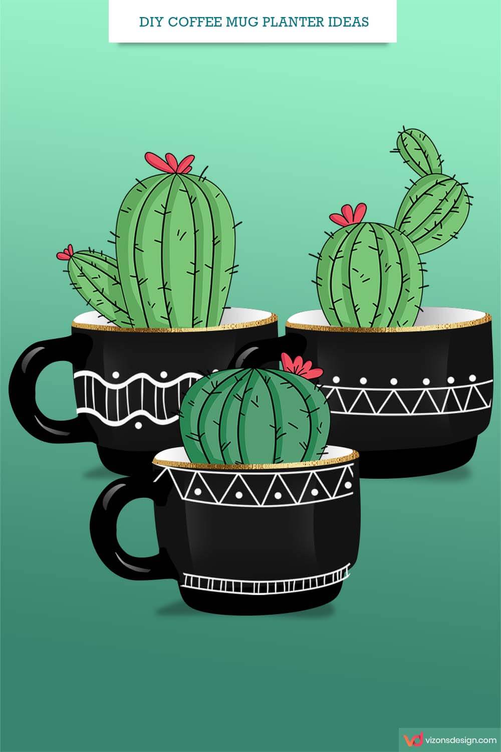 DIY Coffee Mug Planter Ideas