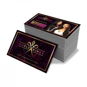 Black Hairstylist Business Card