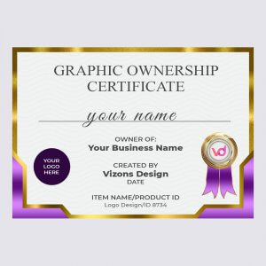 certificate logo design