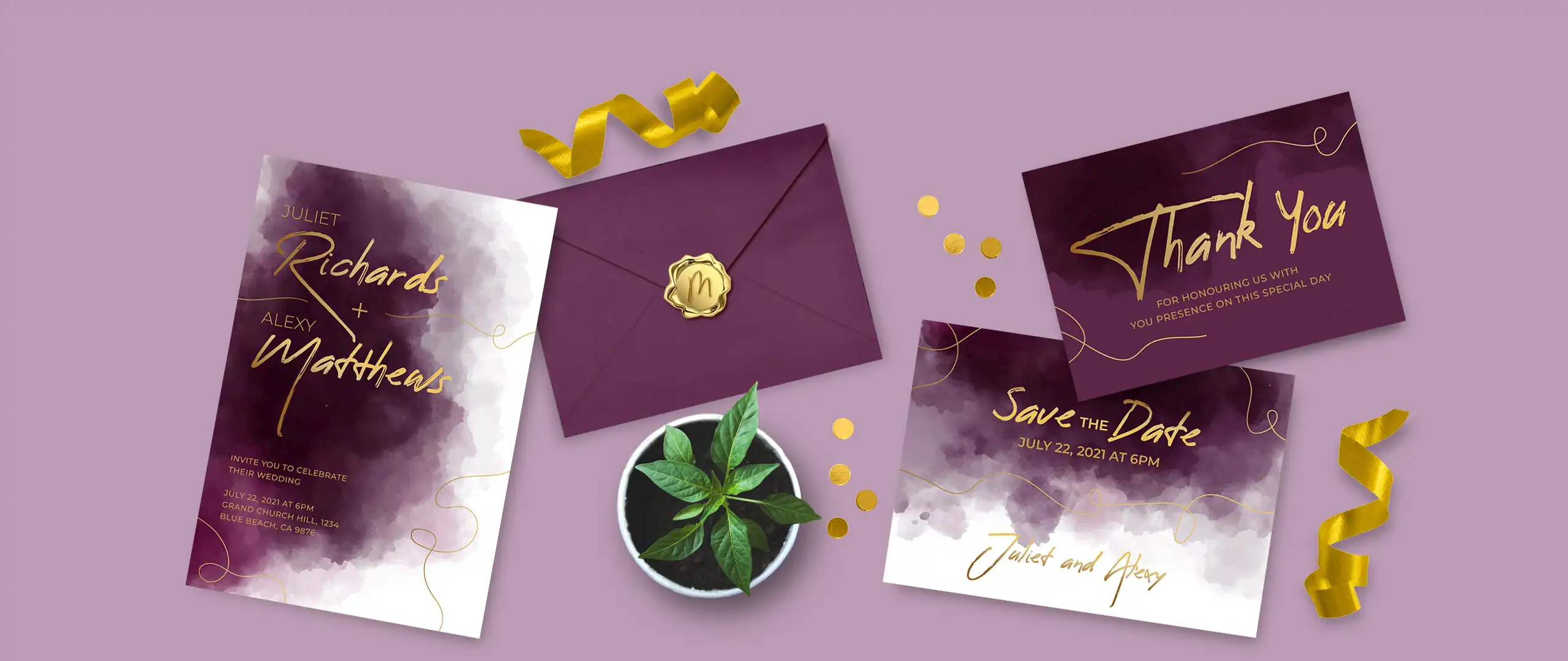 Beautiful Foil Invitations & Cards