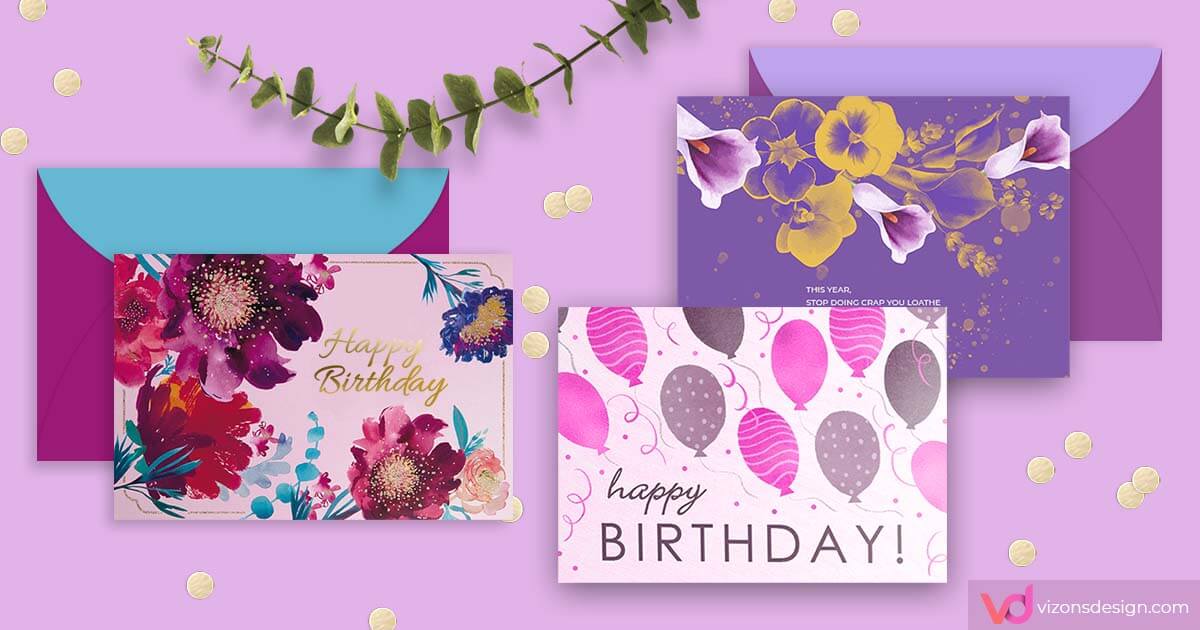 Custom Personalized Birthday Greeting Cards
