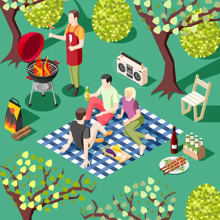 Isometric illustrations in website design