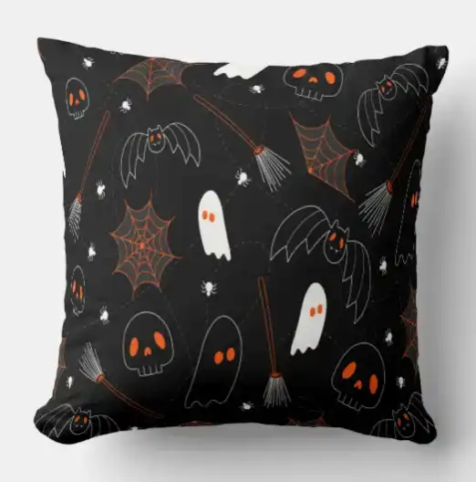 When To Decorate For Halloween with Decorative Pillows