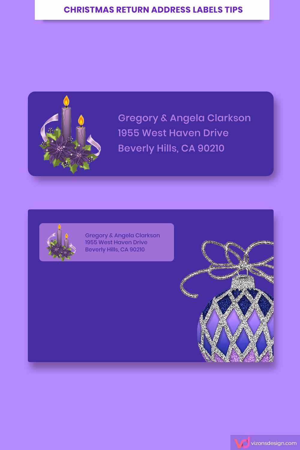 Christmas Return Address Labels Tips