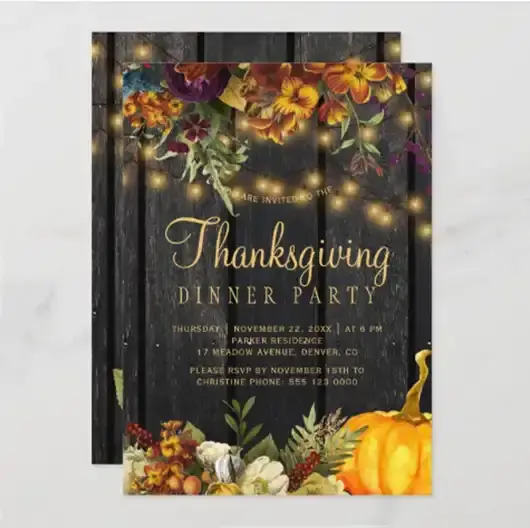 thanksgiving invitation