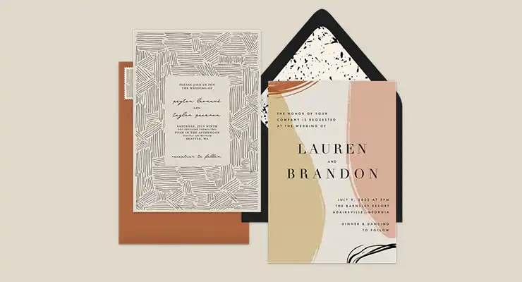 Best Wedding Invitations - Mixed Patterns