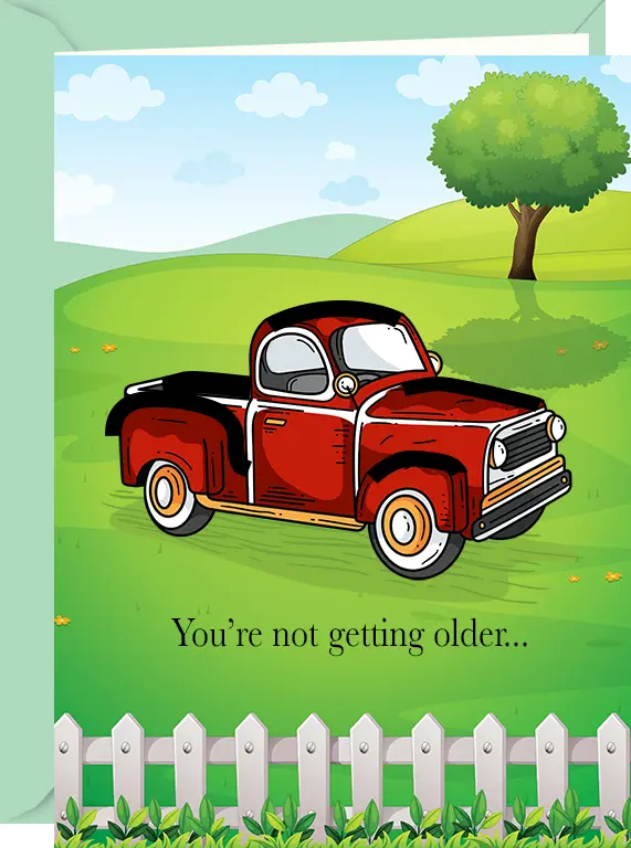 You're Not Getting Old Printed Greeting Cards For Men