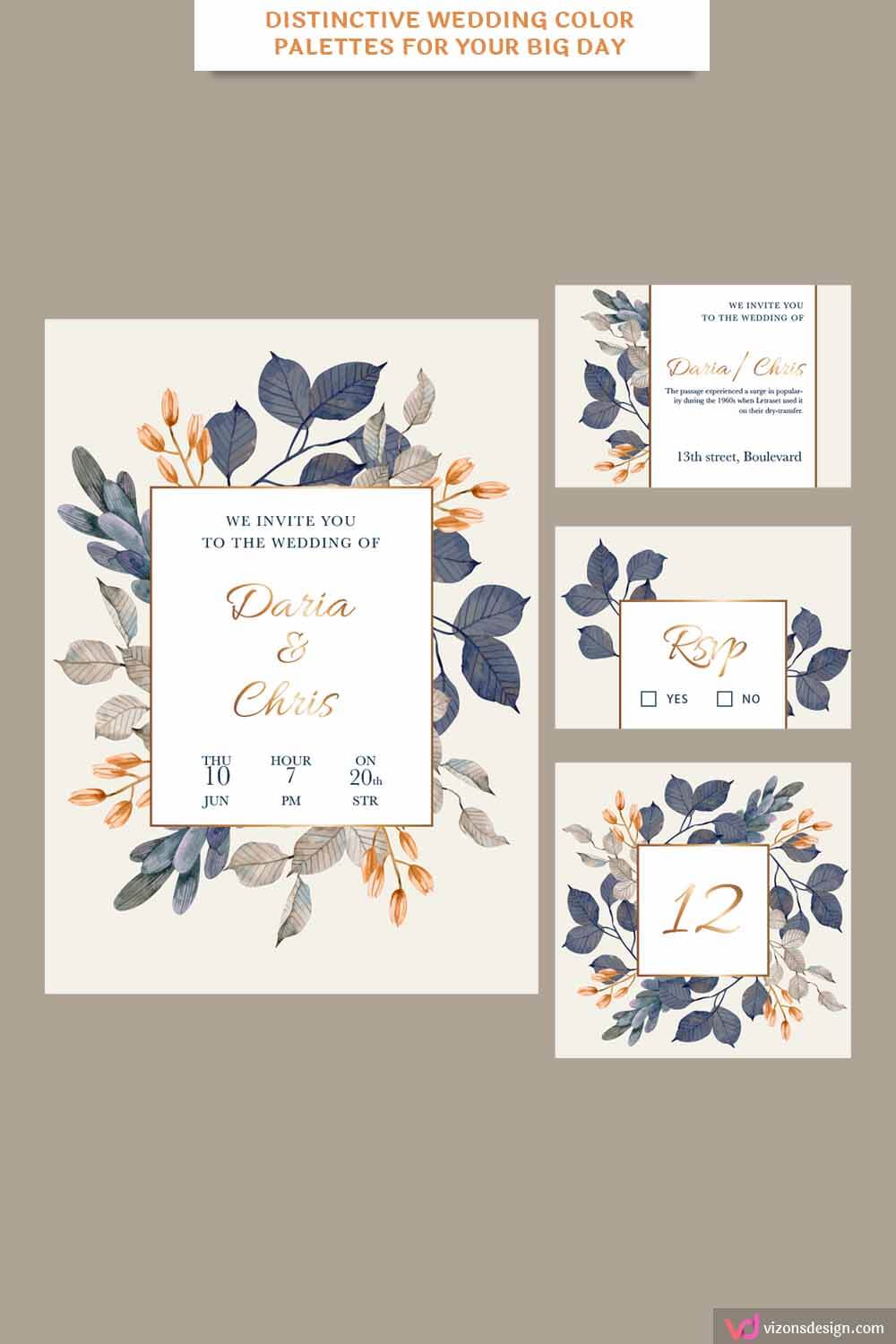 Distinctive Wedding Color Palettes For Your Big Day