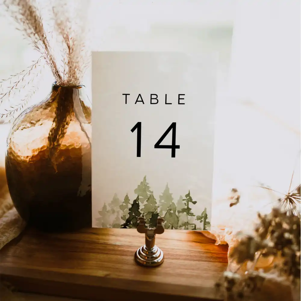 Wedding Table Number | Vizons Design