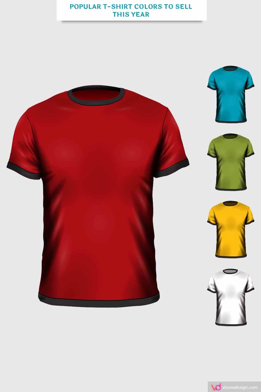 Popular T-Shirt Colors To Sell This Year