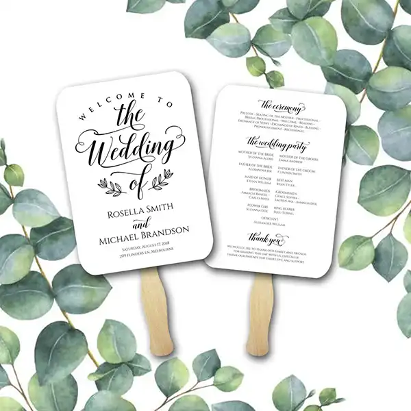 Fan Wedding Programs | Vizons Design