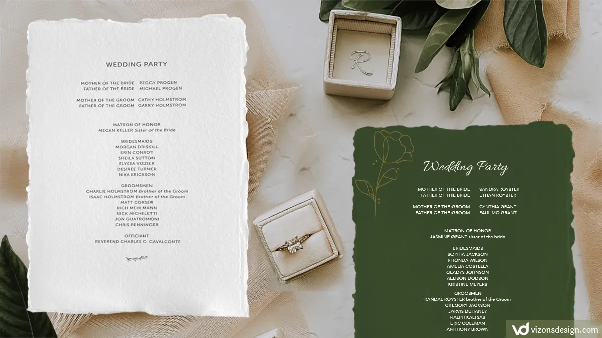 Wedding Program Ideas & Examples To Inspire You