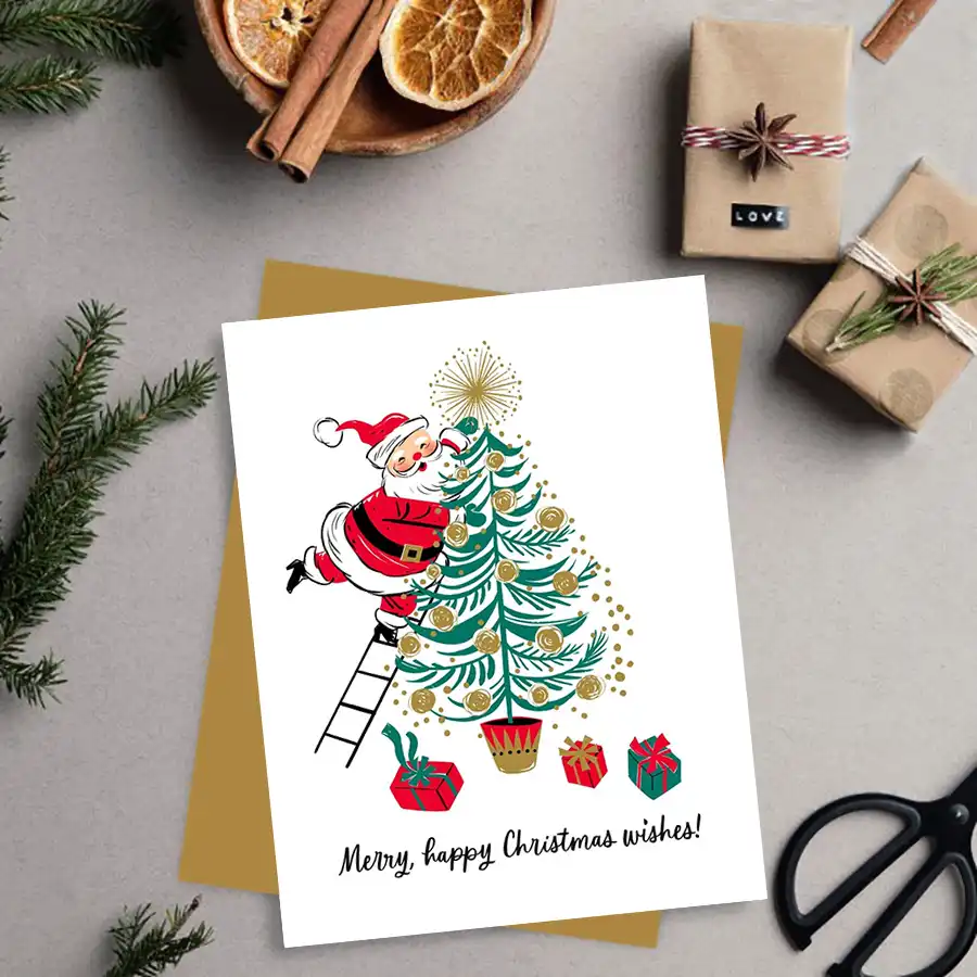 Personalized Christmas Greeting Cards Designed by Vizons Design