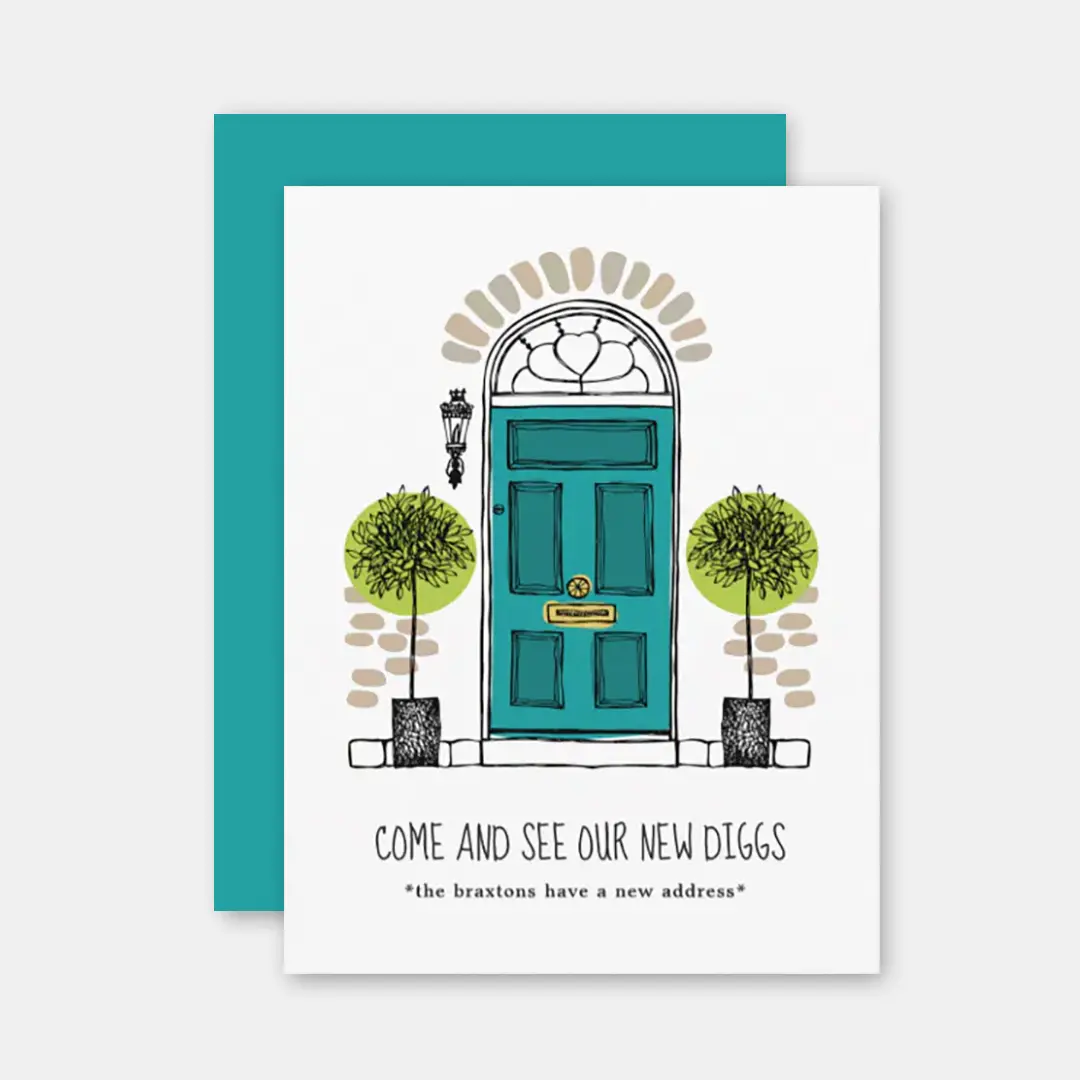 Vizons Design Jade Door Moving Announcement Postcard