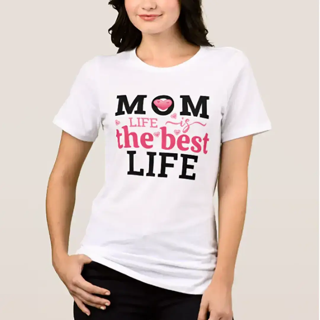 Vizons Design Personalized Mom Life Is The Best Life T-Shirt