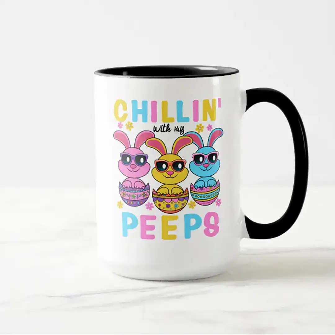 Chilling With My Peeps Easter Mug - Vizons Design