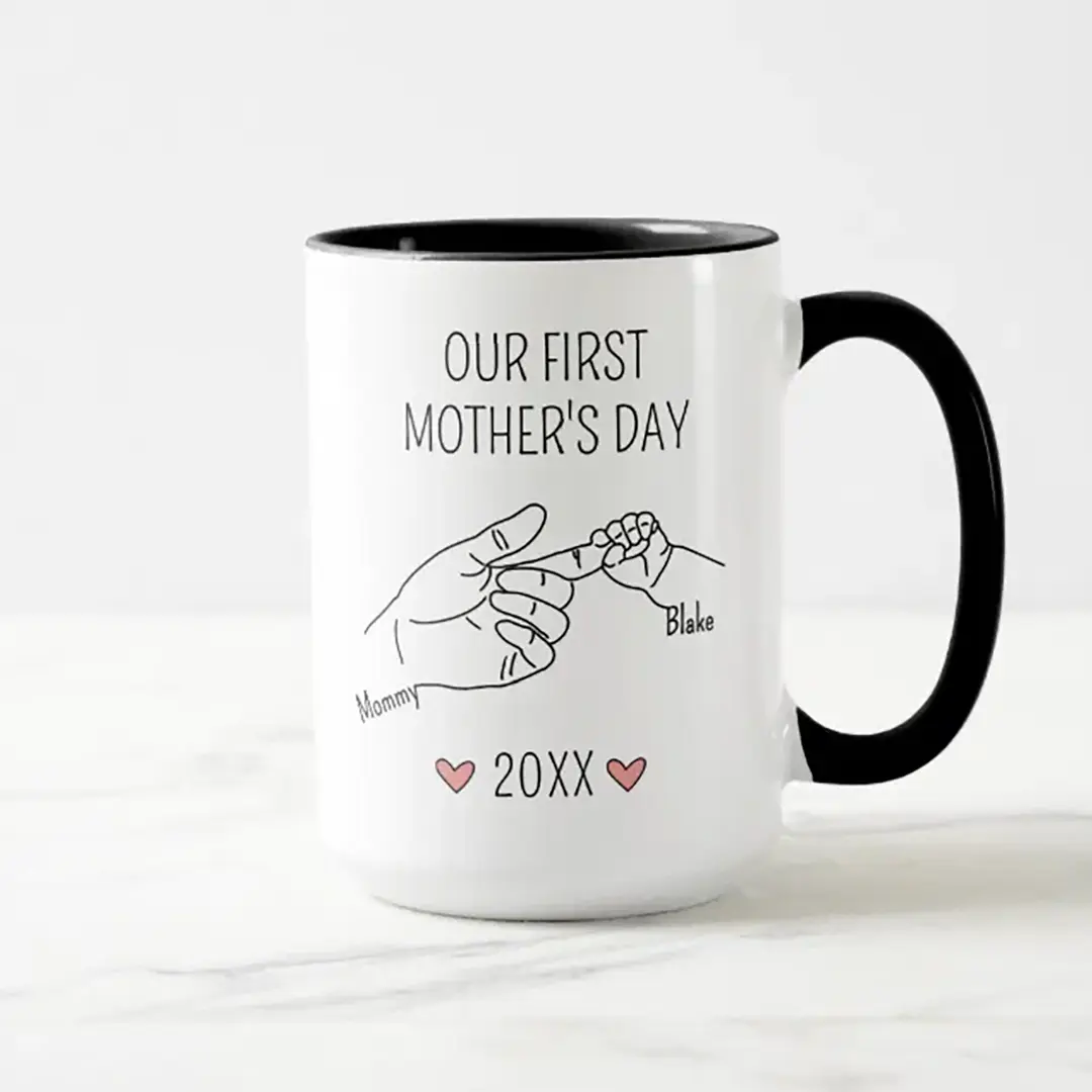 Vizons Design First Mothers Day New Mom Coffee Mug