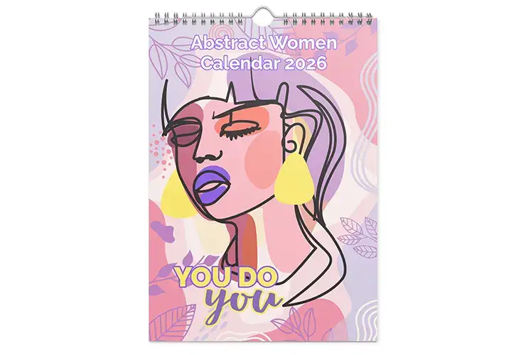 Vizons Design Abstract Feminine Art Wall Calendar