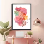 Flourish 1 - Watercolor Botanical Inspirational Wall Art Framed Canvas | Vizons Design